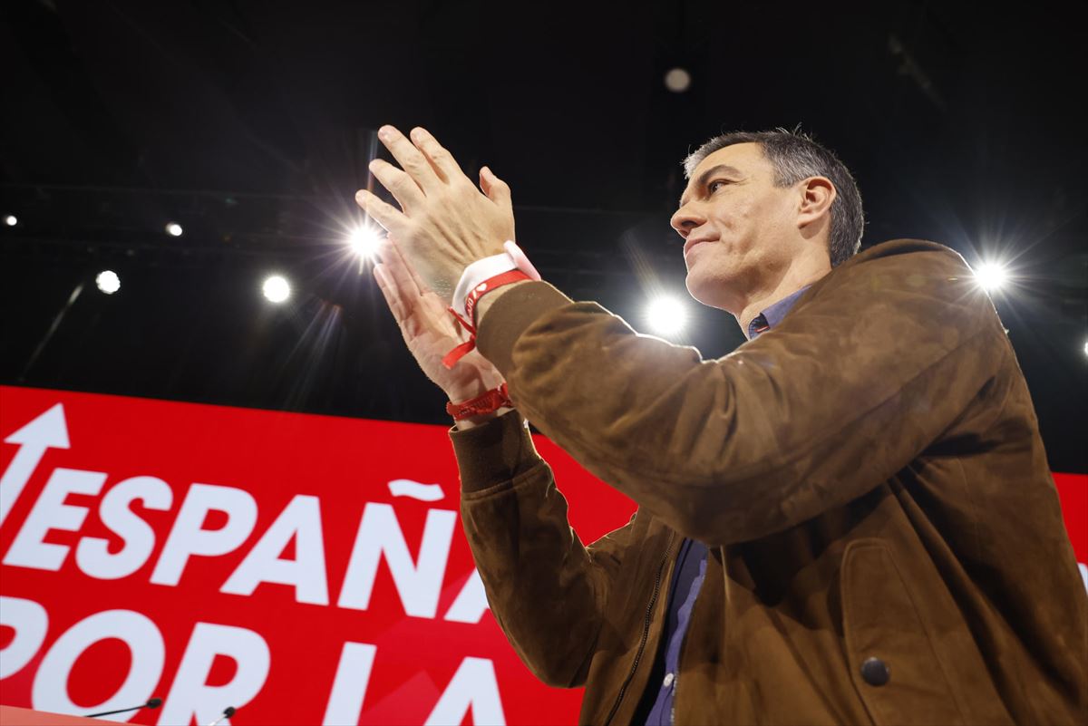 Pedro Sánchez en el discurso de clausura del 41 Congreso Federal del PSOE. Foto: EFE