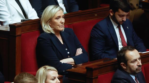 Marine Le Pen Frantziako buruzagi ultraeskuindarra Asanblada Nazionalean. Argazkia: EFE