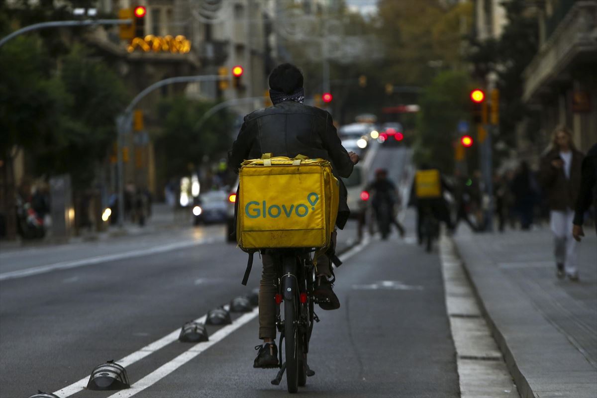 Exterior de la sede de Glovo en Barcelona. 