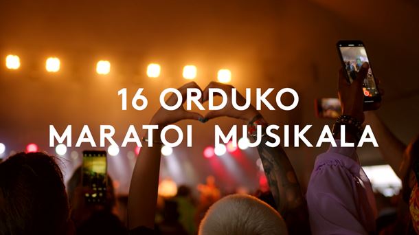 16 orduko maratoi musikal ikusgarria abenduaren 12an, doan, EITB Maratoiaren elkartasun egun handian