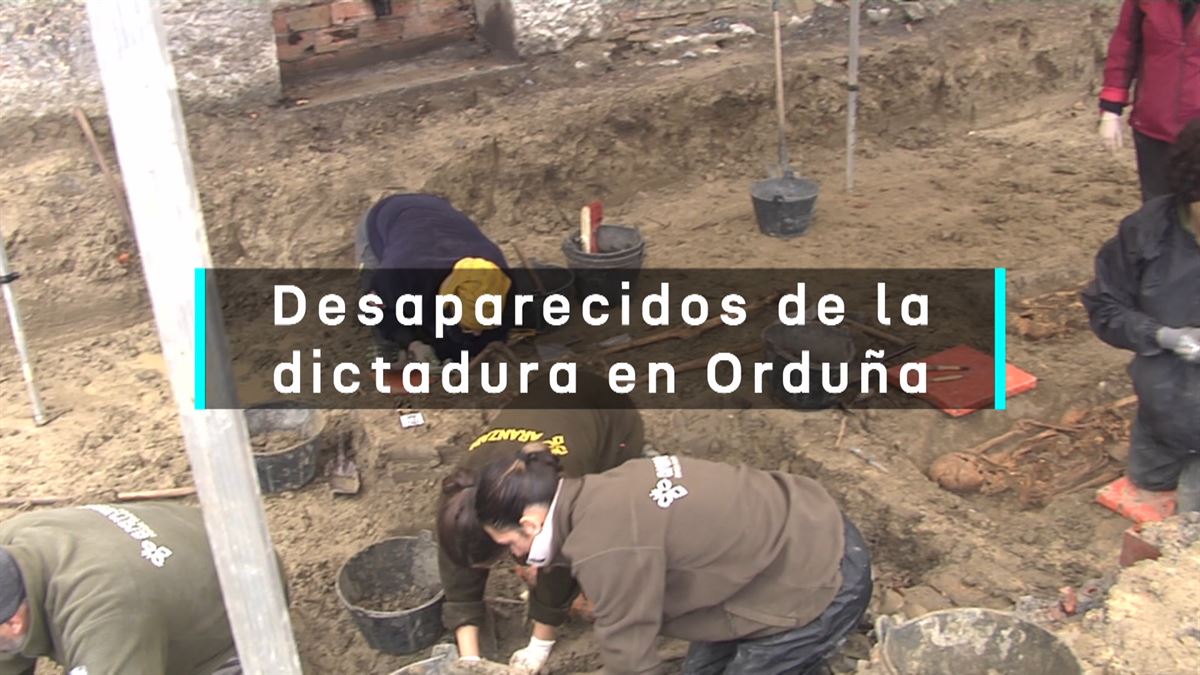 Exhumación de presos de la dictadura en Orduña. Foto: EITB Media.