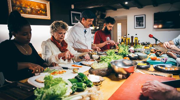 Un momento de la experiencia en "Gastroteka Danontzat"