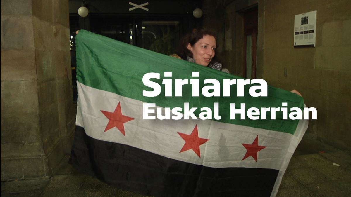 Siria librearen bandera atera du Rubak