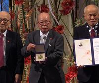 La ONG de supervivientes de las bombas atómicas en Japón recibe el premio Nobel de la Paz