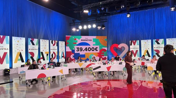 Centro de llamadas, en la sede de EITB en Bilbao