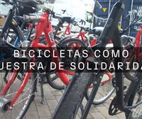 200 bicicletas recogidas en Bizkaia, Álava y Navarra serán enviadas a las localidadades afectadas de Valencia