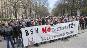 BSHri Eskirotzeko lantegia ixteko erabakian atzera egiteko eskatu diote langileek eta Nafarroako Gobernuak