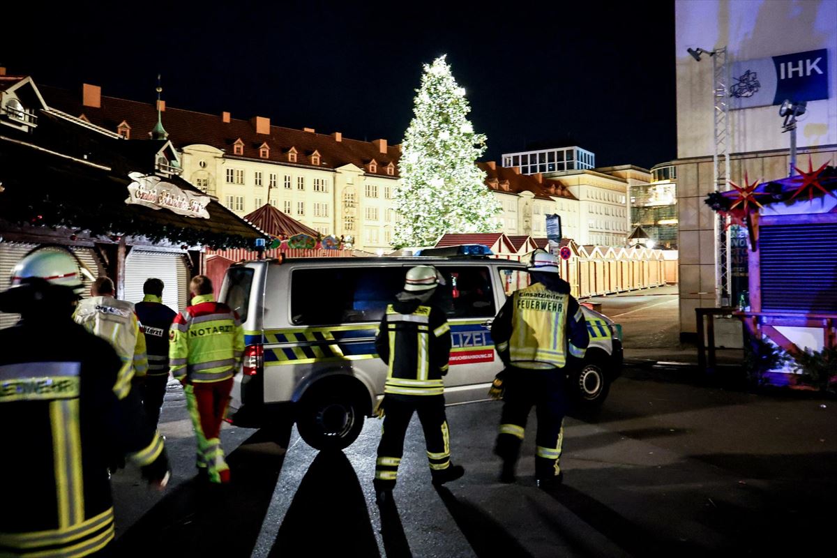 Atropello en Magdeburgo. Foto: EFE