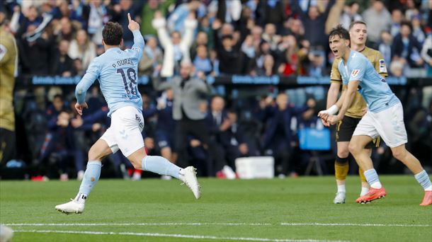 Pablo Durán celebra su gol ante la Real. Foto: EFE