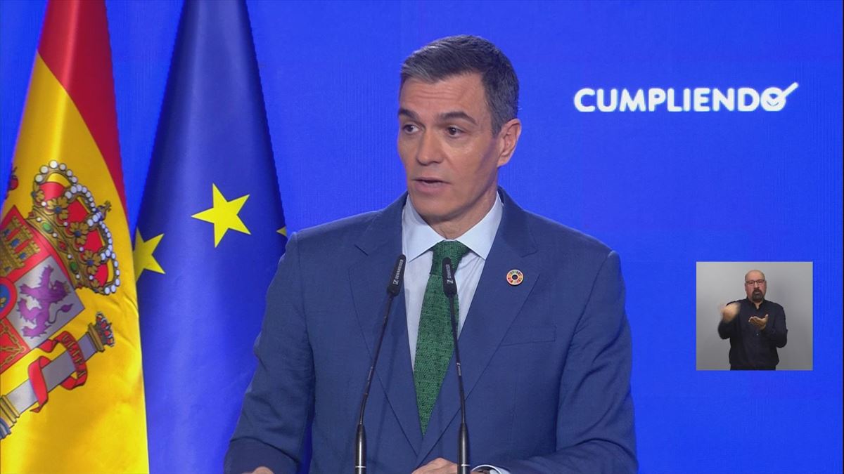 El presidente del Gobierno español, Pedro Sánchez