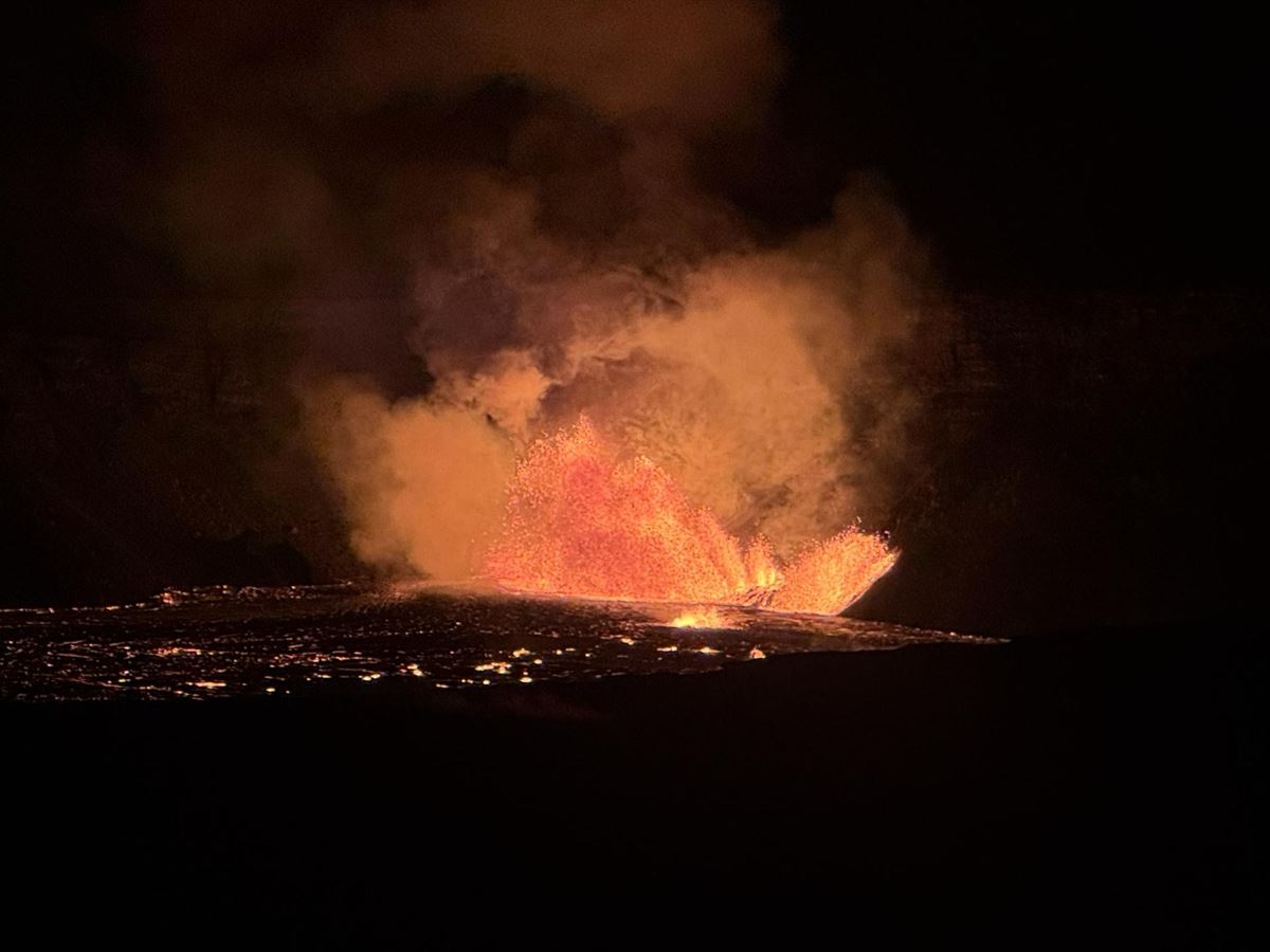 Kilauearen erupzioa Hawaiin. Argazkia: EFE.