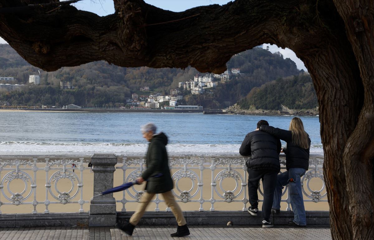 Nochebuena en San Sebastián. Foto: EFE