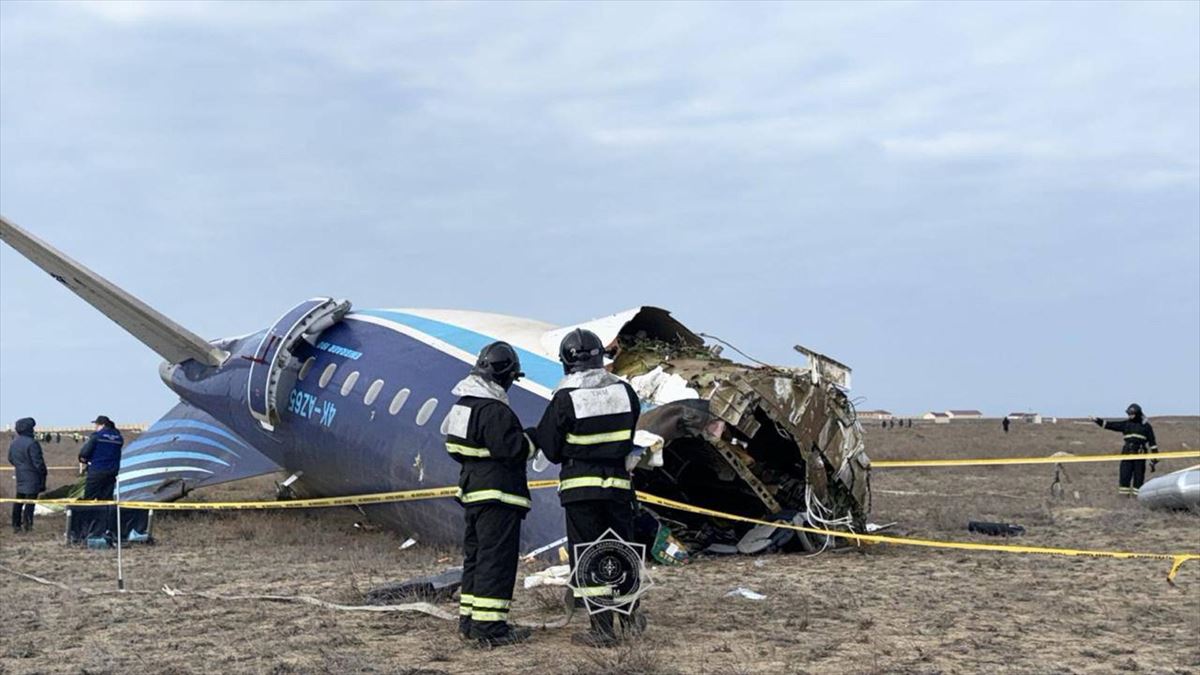 Así ha quedado el avión tras el accidente