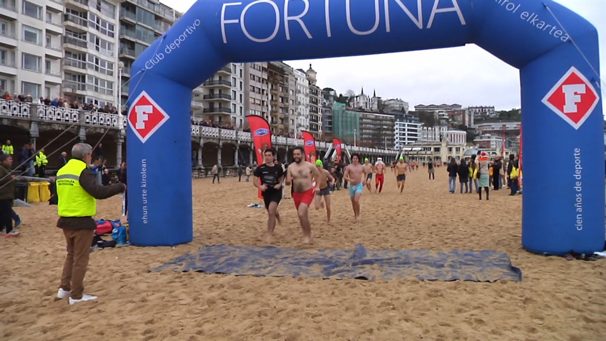 San Sebastián. Imagen obtenida de un vídeo de EITB Media.