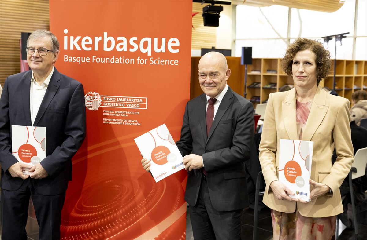 Presenación del Informe sobre la Ciencia en Euskadi 2024. Foto: EFE