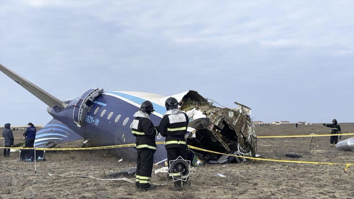 Avión siniestrado. EFE. 