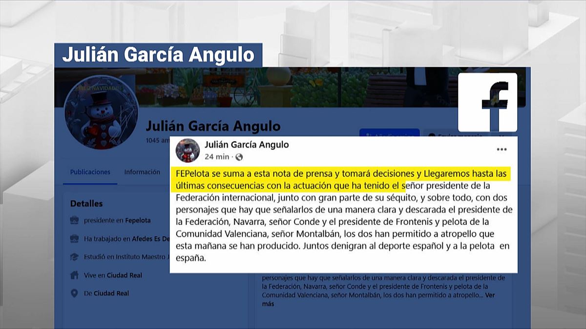 El mensaje de Julían García Angulo en redes sociales.