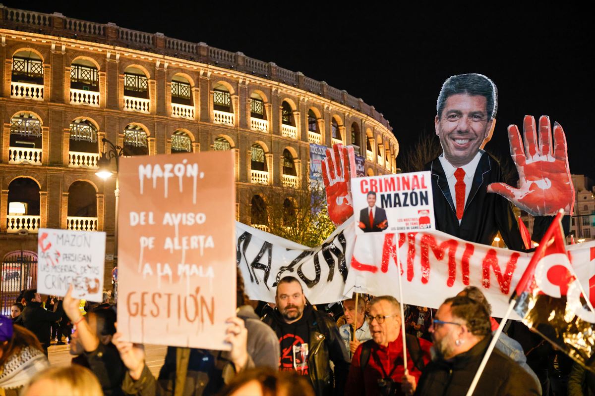 Un momento de la manifestación. EFE