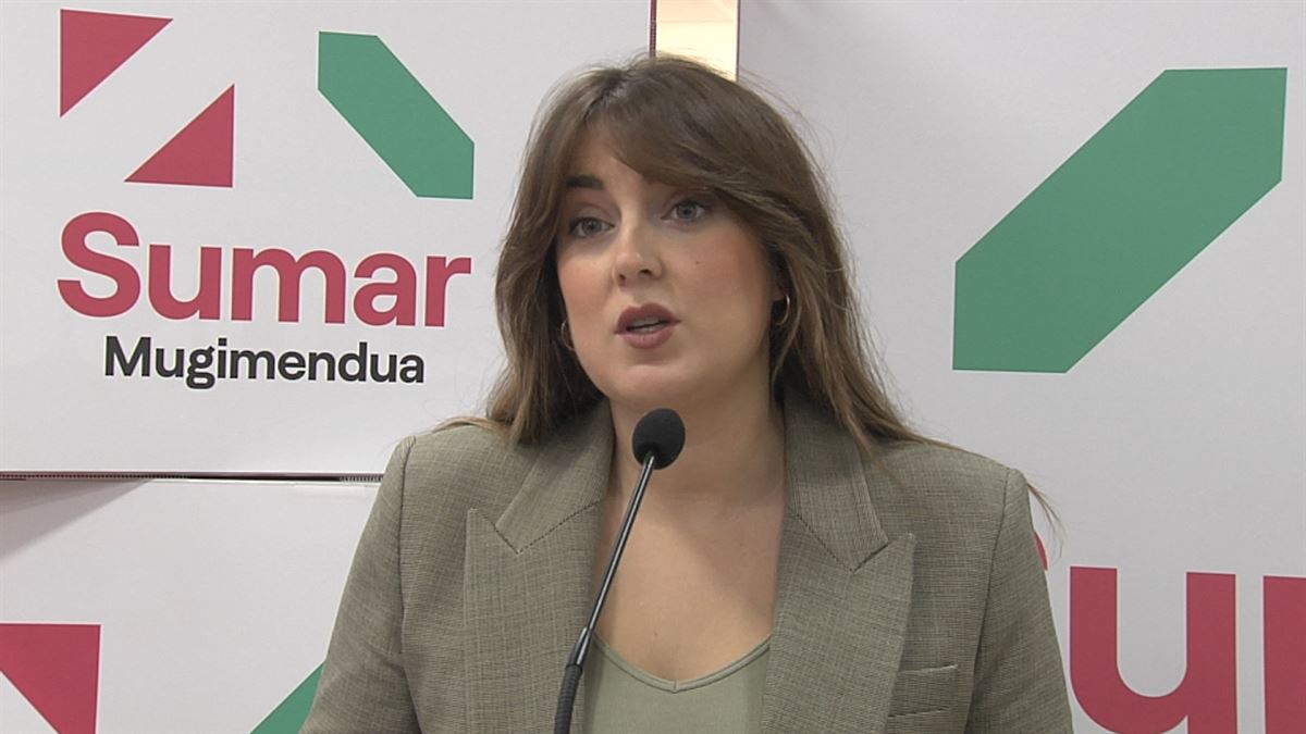 Alba García. Imagen obtenida de un vídeo de EITB Media.