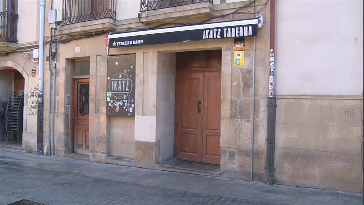 Exterior del establecimiento hostelero donde han ocurrido los hechos. EITB Media