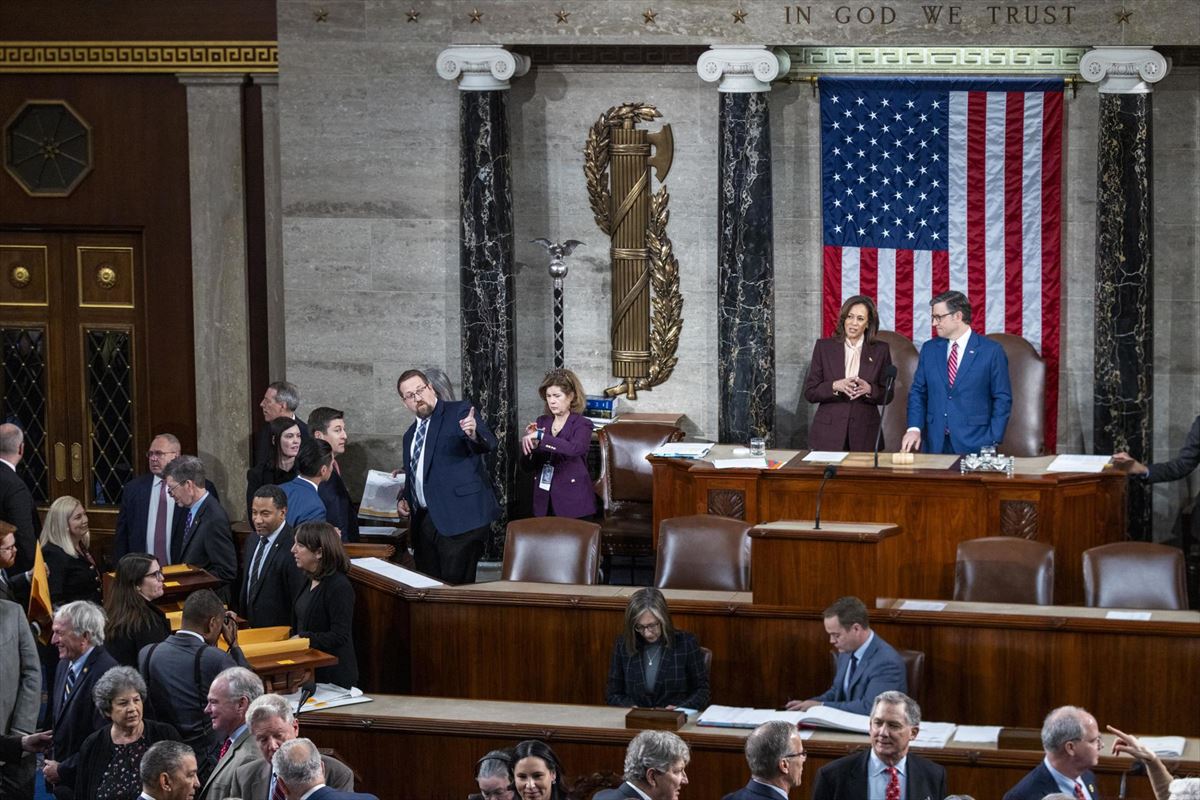 Congreso de los diputados en Washington esta tarde. Foto: EFE