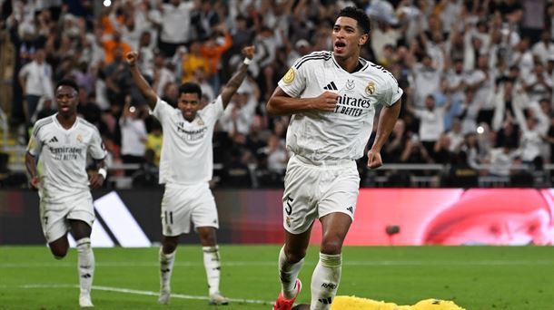 Jude Bellingham celebra su gol ante el Mallorca. Foto: EFE