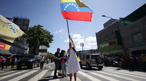 Venezuelako oposizioaren manifestazio bat. Argazkia: EFE