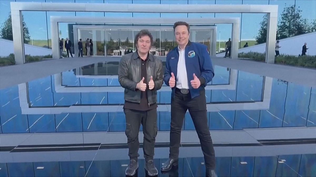 Milei y Musk, en una imagen de archivo. EITB Media