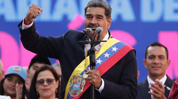 Maduro, presidente kargua hartu ostean. Argazkia: EFE