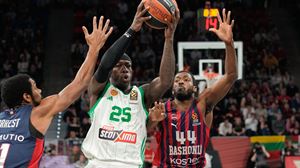 Baskonia eta Panathinaikosen jokalariak. Argazkia: EFE. 