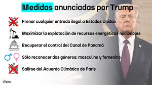 Estas son las primeras medidas que ha anunciado Trump como presidente de Estados Unidos	