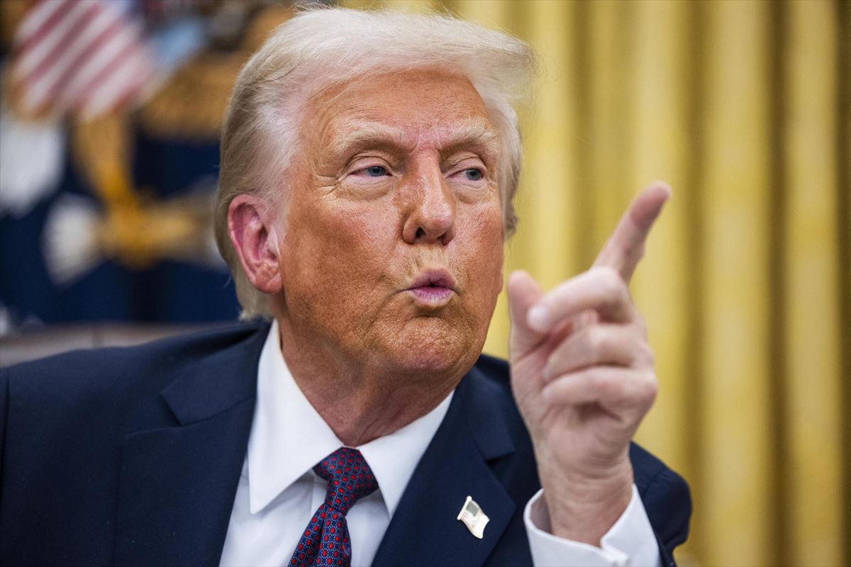 Donald Trump en una imagen de archivo. Foto: EFE