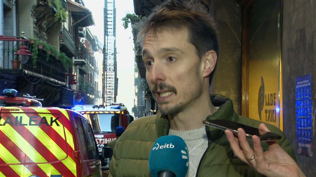 Alcalde de Hernani: ''El trabajo de los servicios de emergencias y vecinos ha sido muy rápido''