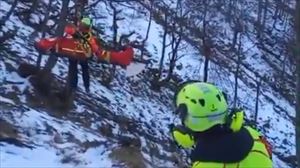 Un montañero de 55 años, herido grave tras sufrir una caída en Baztan