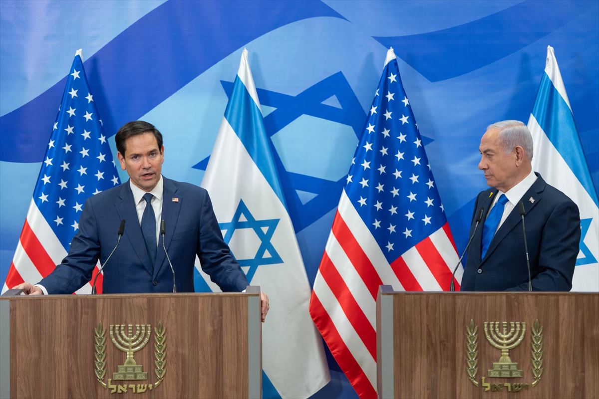 Benjamín Netanyahu y Marco Rubio