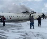 Un avión de pasajeros sufre un accidente al aterrizar en Toronto