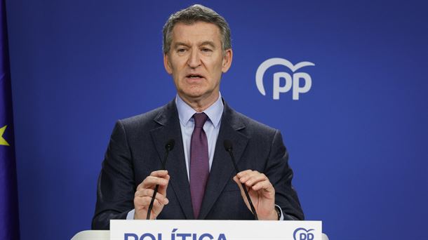 Alberto Nuñez Feijoo Alderdi Popularreko presidentea. Argazkia: EFE