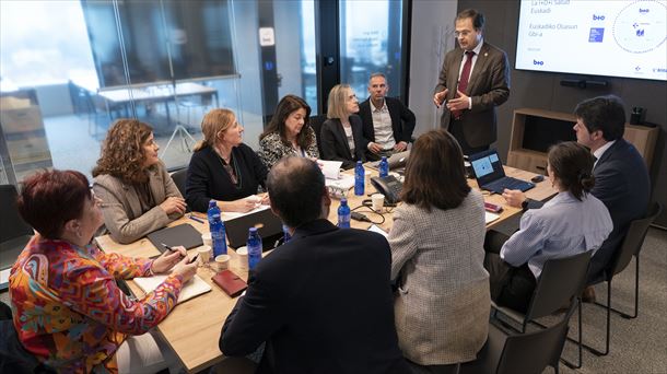 2025-2030 Osasun arloko I+G+b Plan Estrategikoari buruzko bilera ostiral honetan. Argazkia: Irekia.