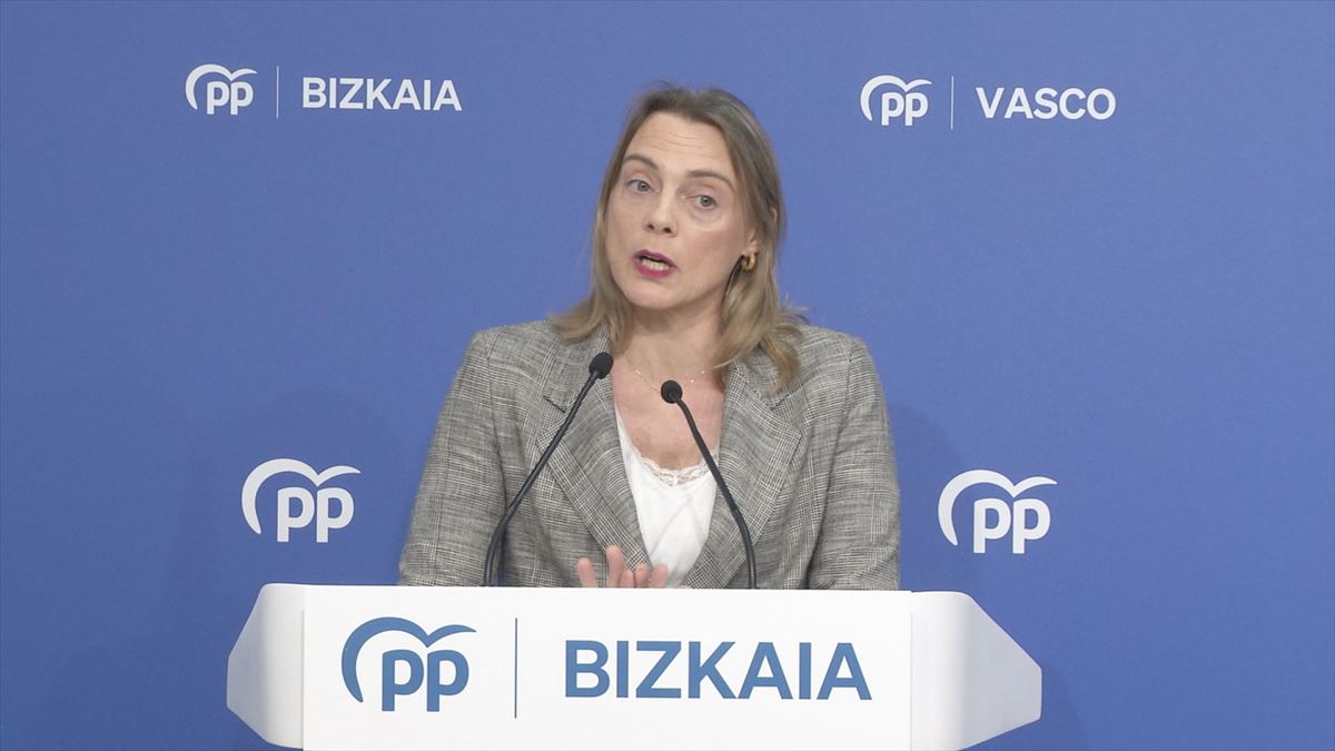 La líder del PP de Bizkaia, Raquel González. Foto: EITB