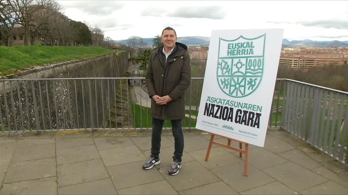 Arnaldo Otegi (EH Bildu) en la presentación del Aberri Eguna 2025