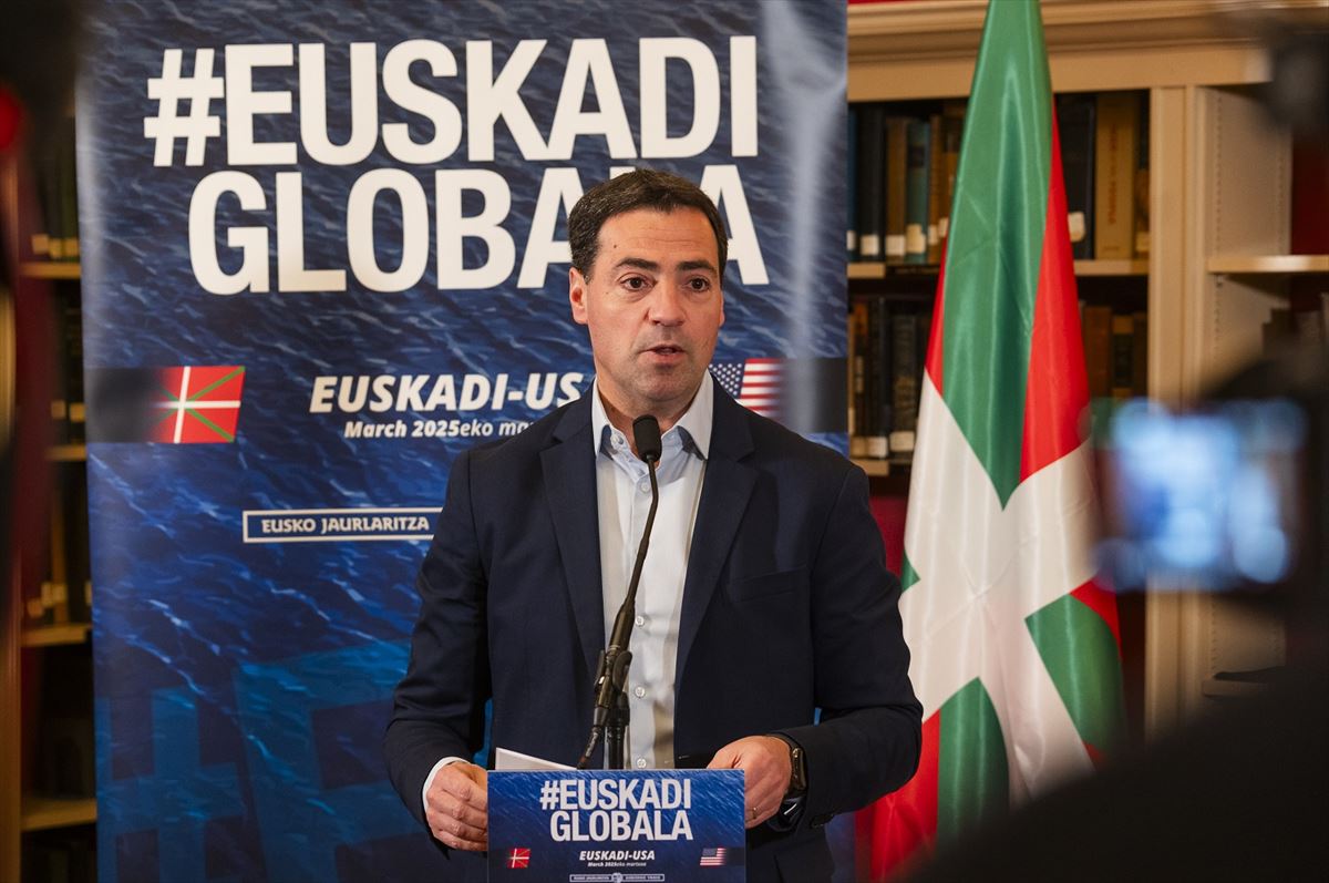 Imanol Pradales lehendakaria AEBra egindako bidaian