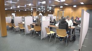 Imagen de una oficina de la Hacienda foral alavesa.