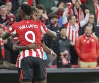 Athletic, Manchesterrera, Nico Williams, Iñaki Williams eta Oihan Sancet gabe