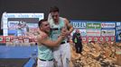 Iker Vicente y Eneko Saralegi campeones de la Urrezko Aizkolariak
