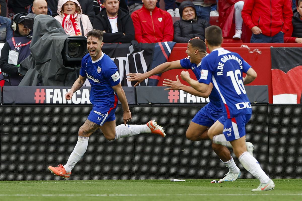 Yeray bere gola ospatzen. Argazkia: EFE 