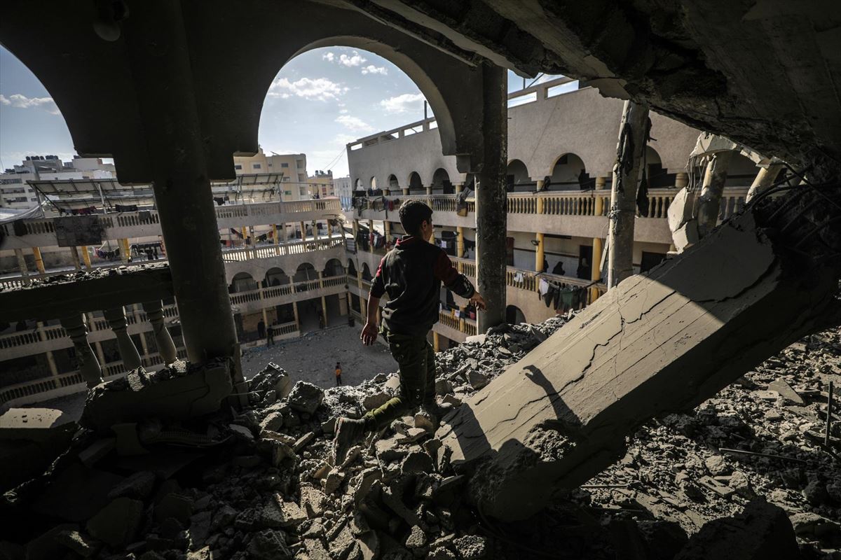 Imagen de Gaza tras un bombardeo