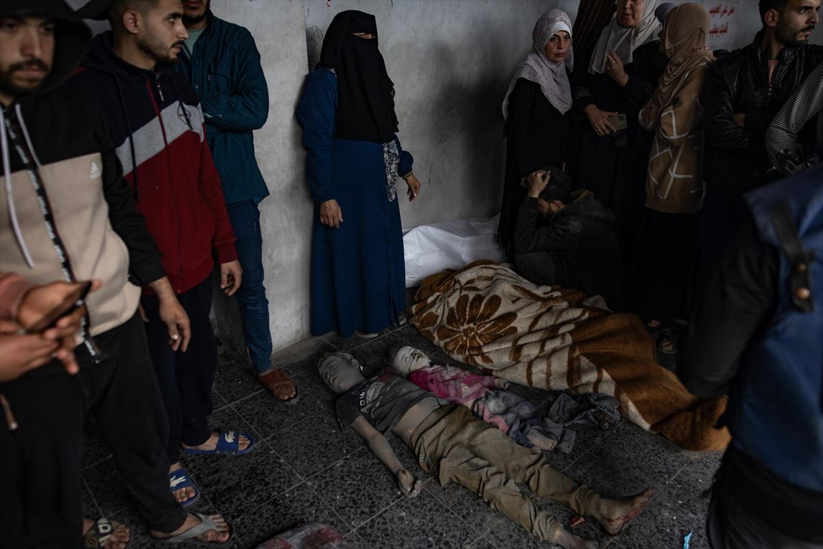 Menores palestinos asesinados por las fuerzas israelíes en los ataques de este martes. Foto: EFE