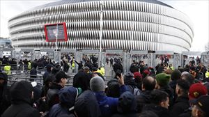 San Mameseko kanpoaldea, Athletic-Erroma partida hasi baino lehen. Argazkia: EFE