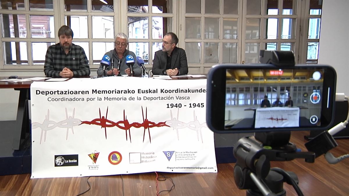 Acto de presentación. Imagen obtenida de un vídeo de EITB Media. 