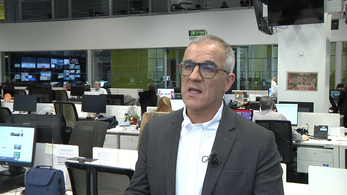 Andoni Aizpuru. EITB Mediaren bideo batetik ateratako irudia. 